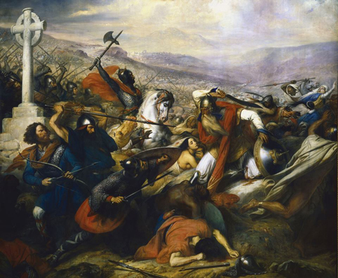 Óleo de Charles de Steuben “Bataille de Poitiers” (1834-1837)