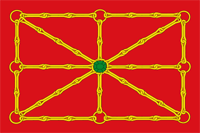 The flag of Lower Navarre