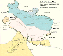 El retrocés del basc a Àlaba. Faci clic sobre la imatge per ampliar-la