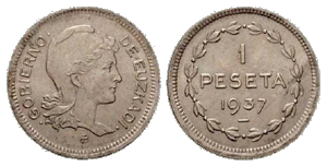 Moneda vasca de 1 peseta